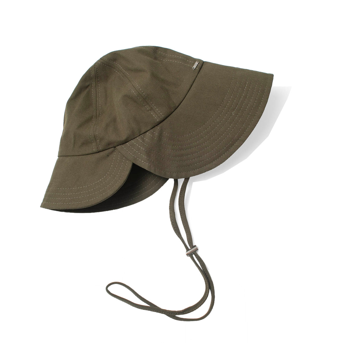 Hansel from Basel Washed Cotton Tulip Bucket Hat in Olive
