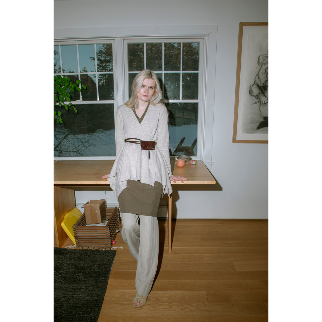 Rachel Comey Double Wrap Hamecon Belt in Auburn