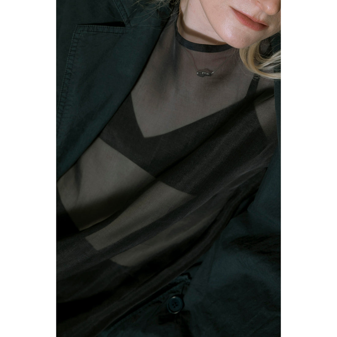 Henrik Vibskov Dimout Long Coat in Navy