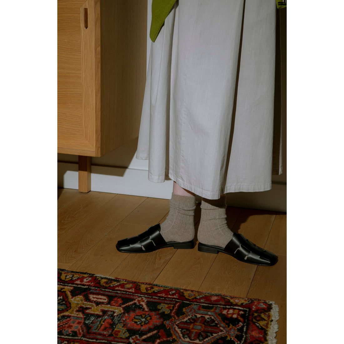 Hereu Coraia Mule in Black