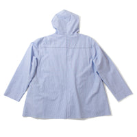 6397 Hooded Shirt in Blue Stripe