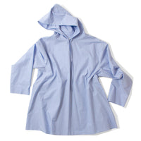 6397 Hooded Shirt in Blue Stripe