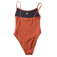 Baserange Heart Swim Body in Marocco Brown