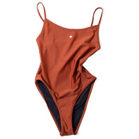 Baserange Heart Swim Body in Marocco Brown