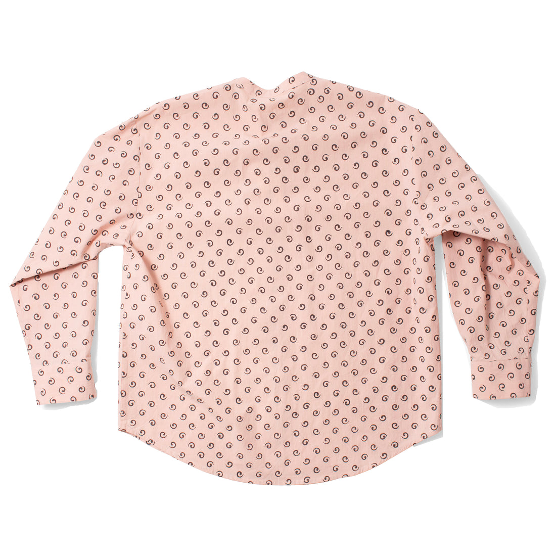 Flor Studio Margarita Buttondown in Pink/Brown Swirl