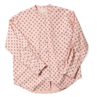 Flor Studio Margarita Buttondown in Pink/Brown Swirl