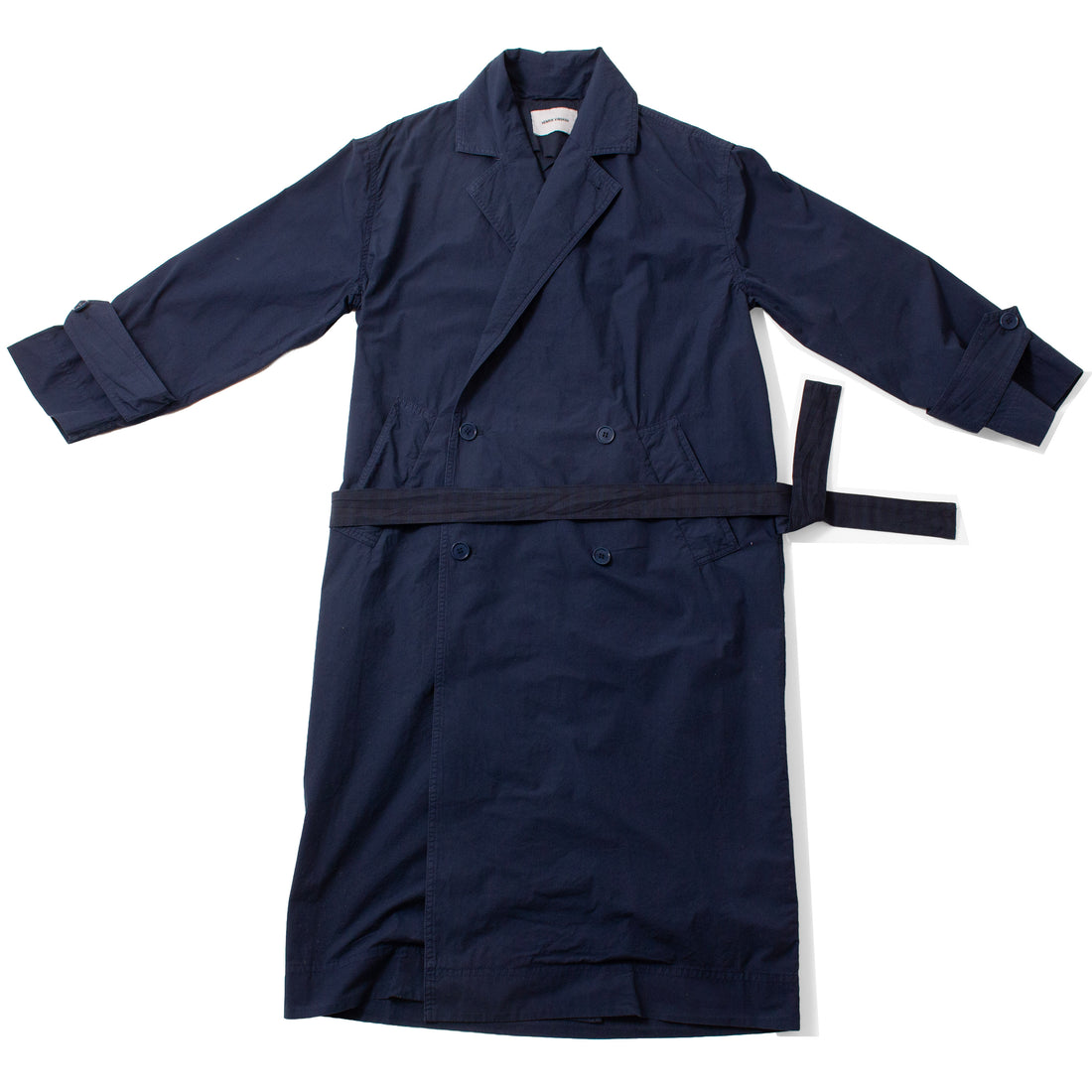Henrik Vibskov Dimout Long Coat in Navy