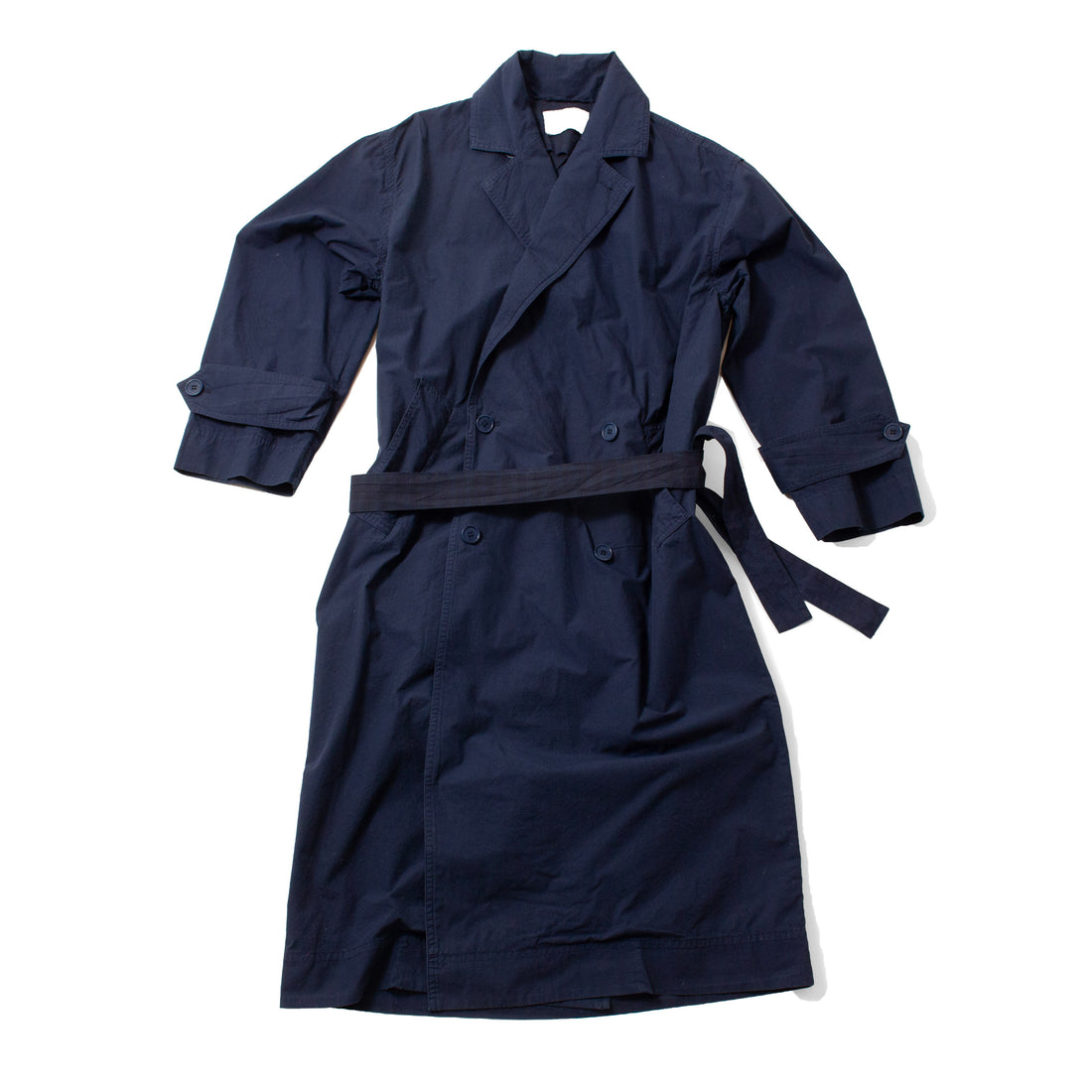 Henrik Vibskov Dimout Long Coat in Navy