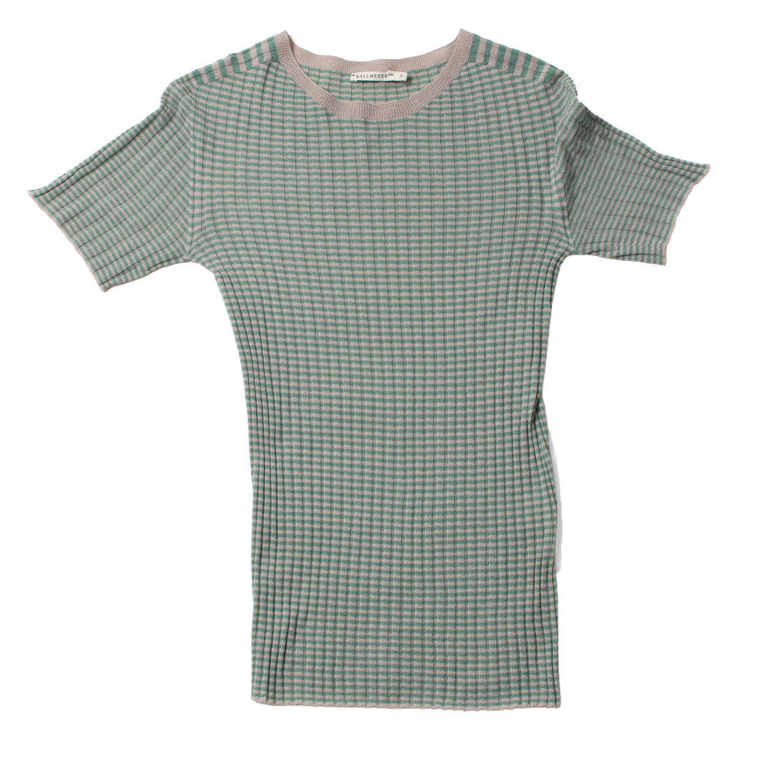 Kallmeyer Eaton Seamless Tee in Jade Stripe