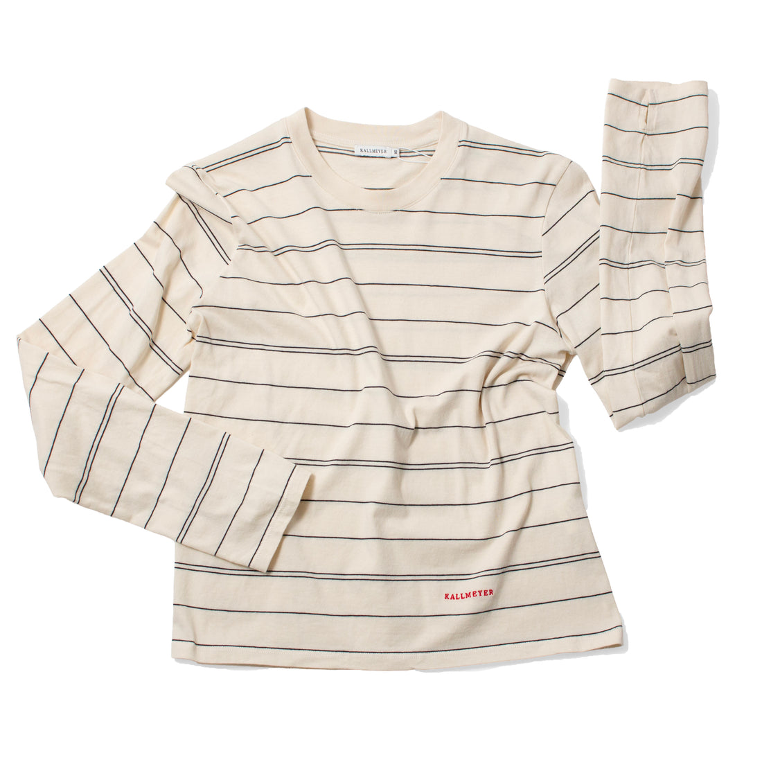 Kallmeyer Wynn Long Sleeve Tshirt in Vanilla & Black