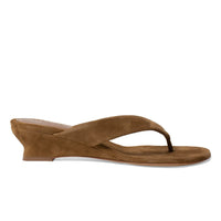 Le Monde Beryl Micro Wedge Thong Sandal in Taupe