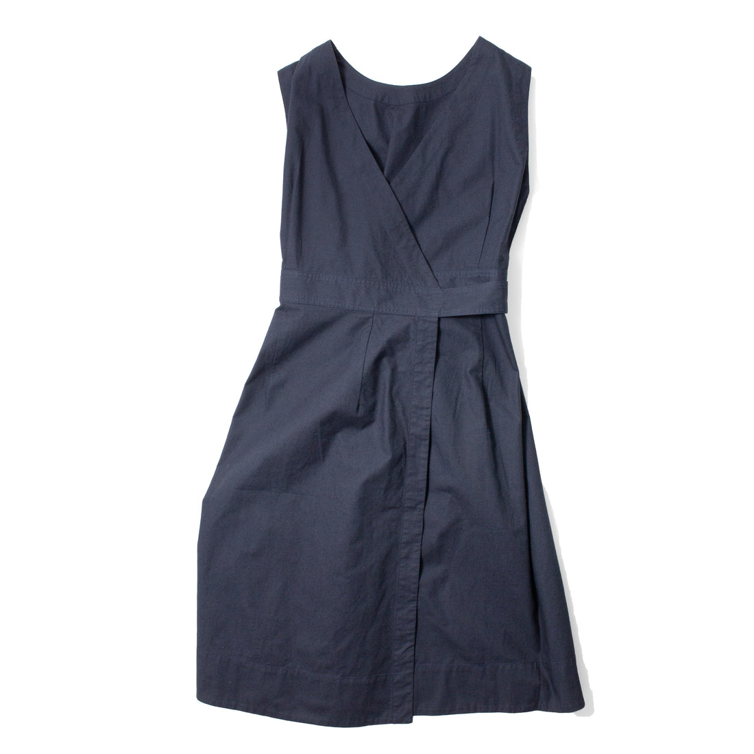 MHL. Cross Back Apron Dress in Ink