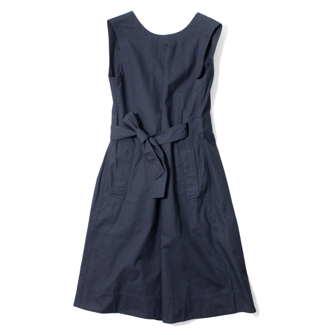 MHL. Cross Back Apron Dress in Ink